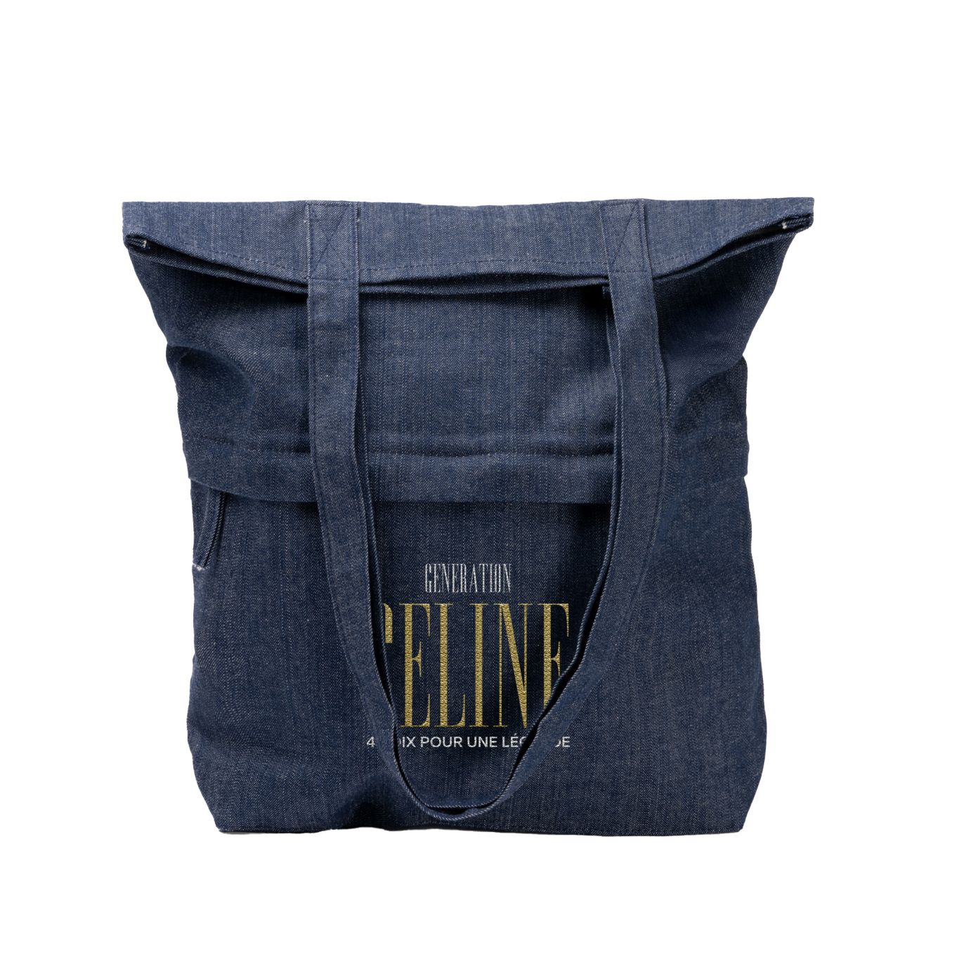 Sac Shopping Jean Logo Brode
