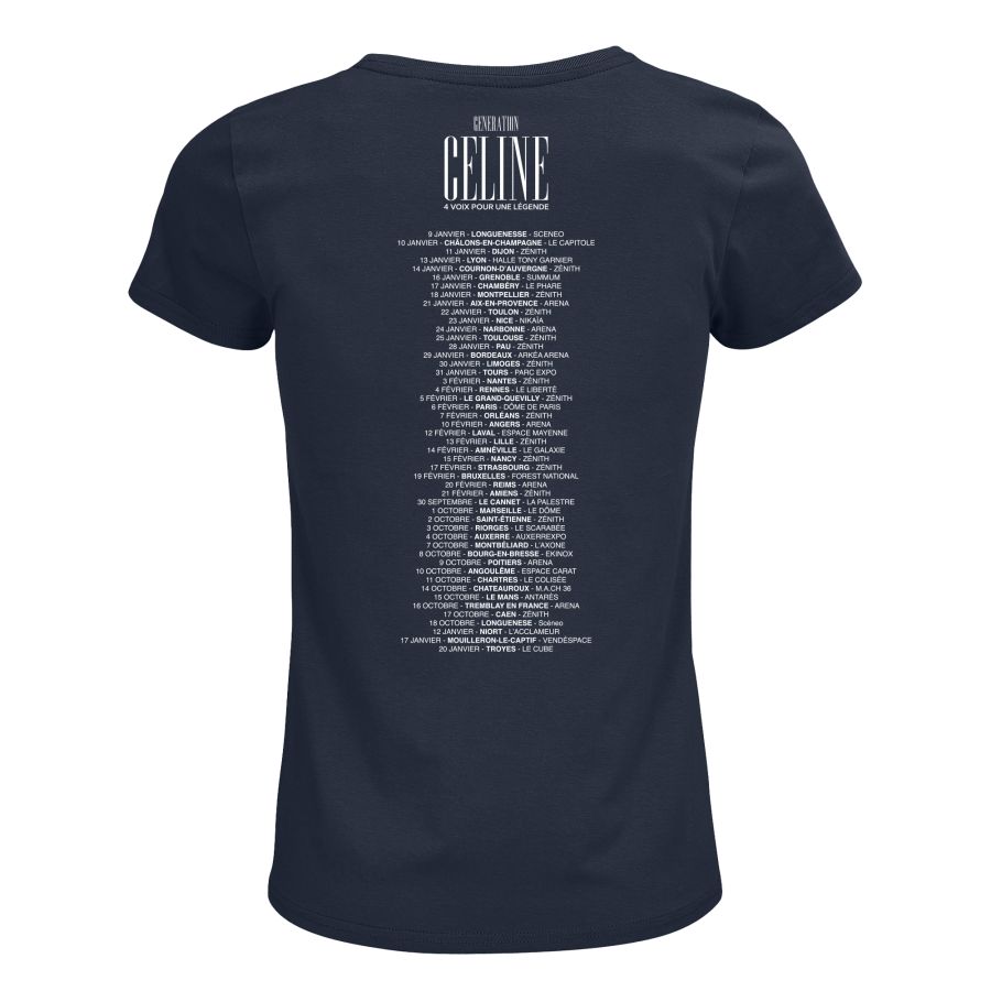 T-shirt Femme MARINE Tournee Dates